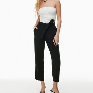 NWOT Wilfred Black Tie Front Pants